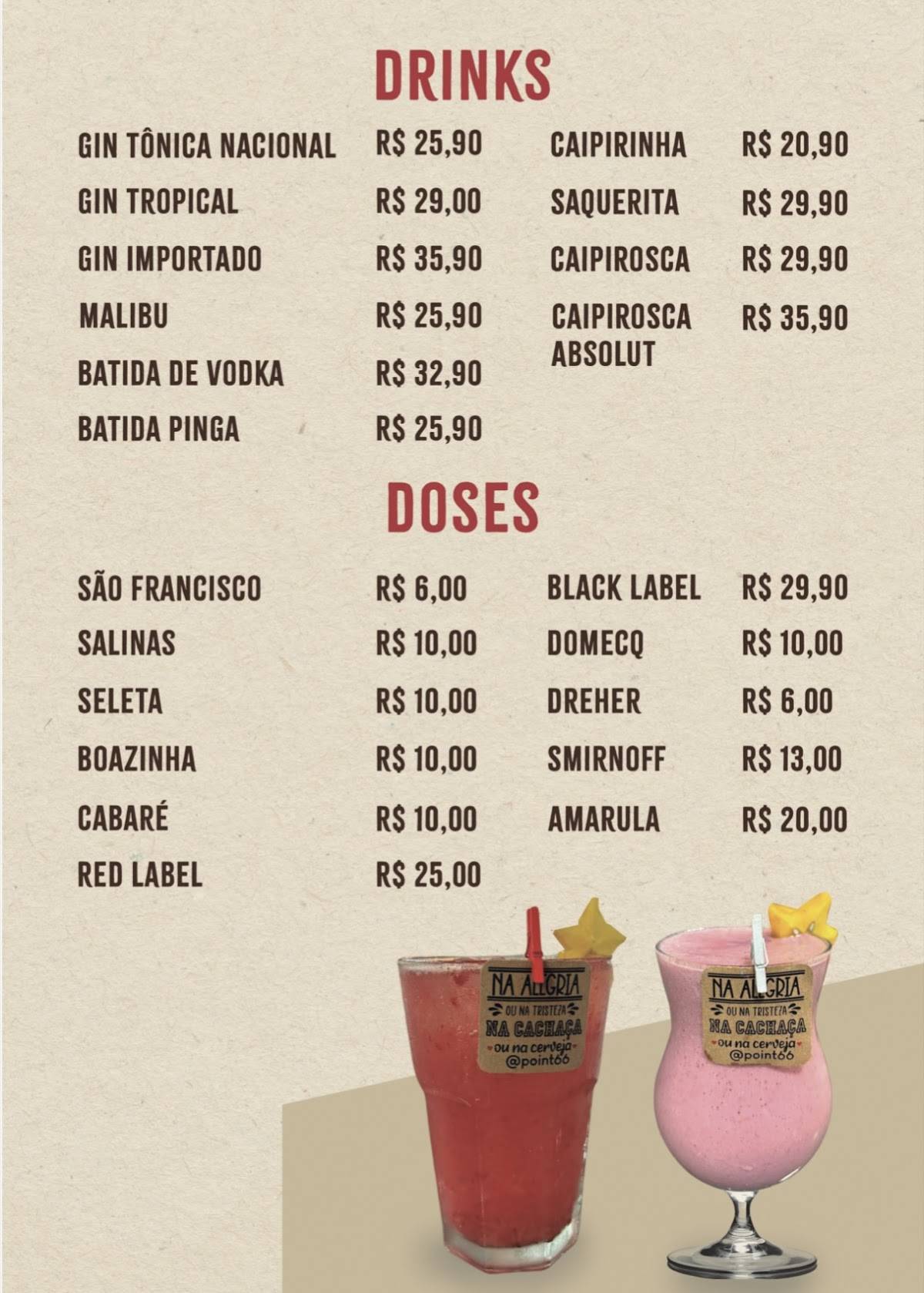 Point 66 Pizzaria Restaurante cardápio