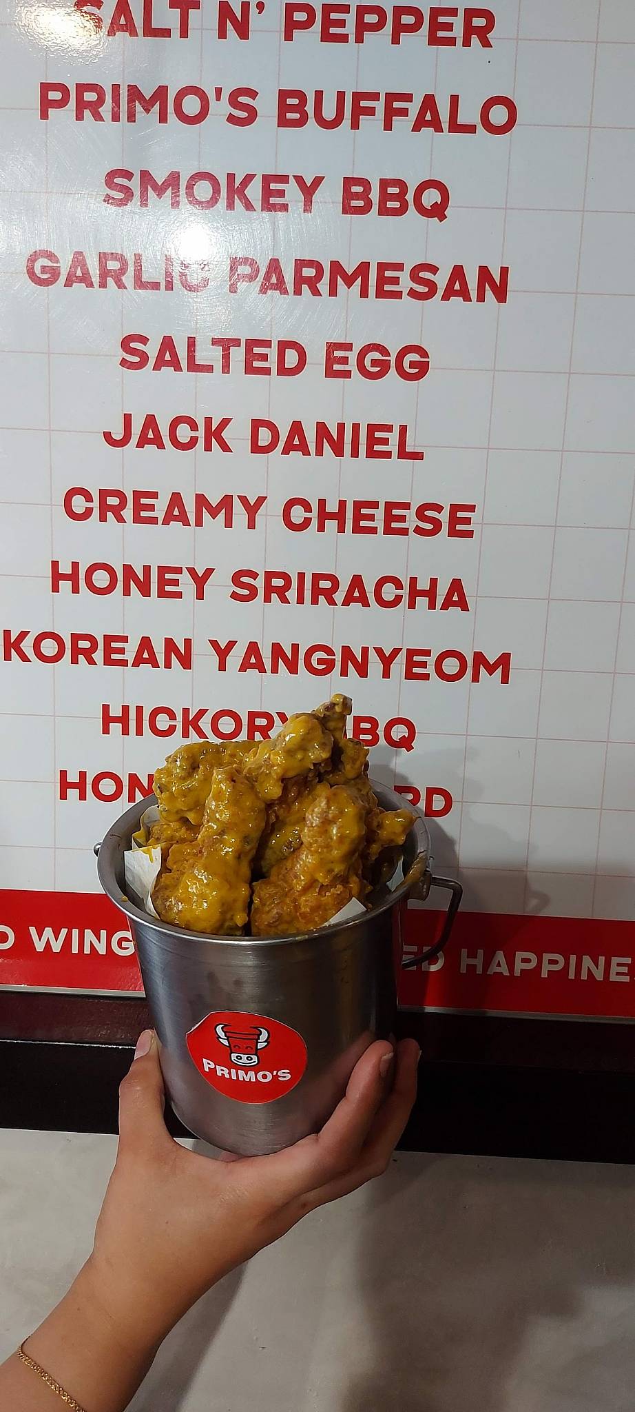 Menu at Primo's Unlimited Bucket Wings Comembo restaurant, Taguig
