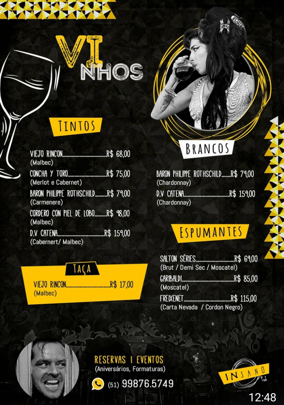 IN Sano Pub cardápio