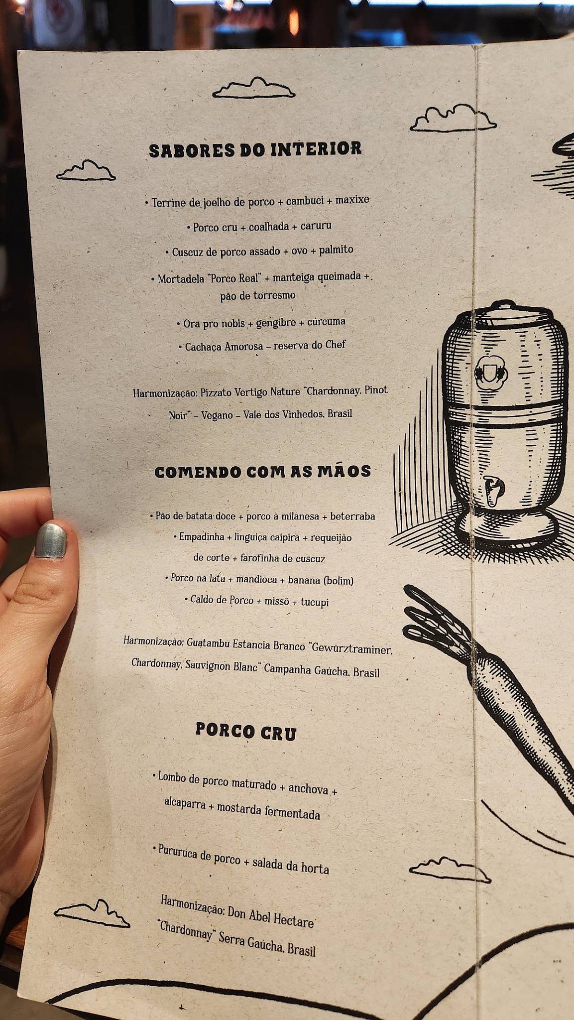 A Casa do Porco Bar cardápio