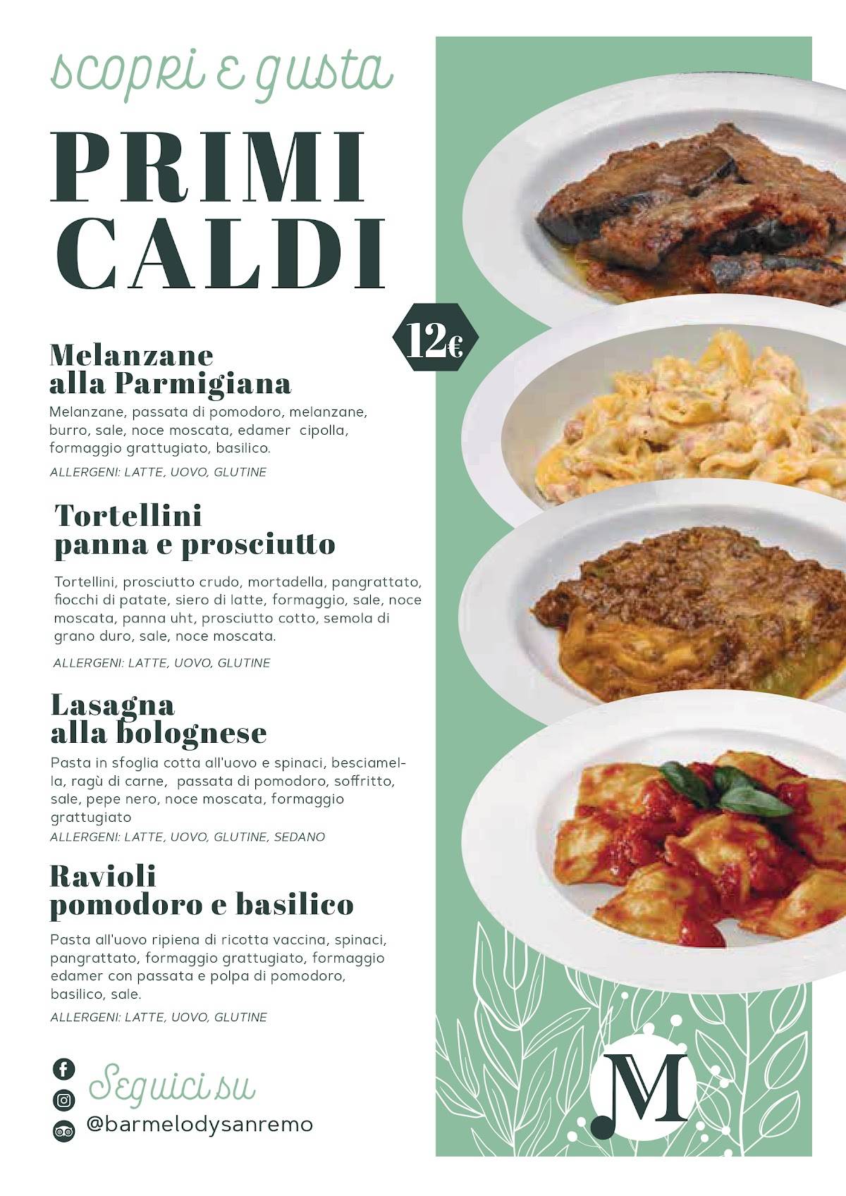 Menu di Bar Melody 