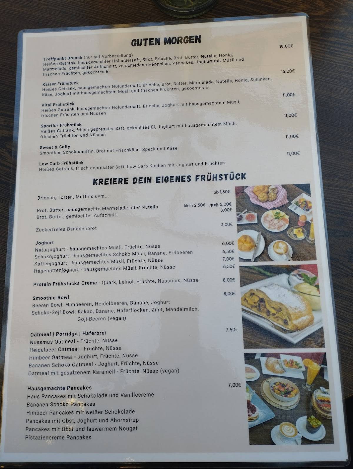 Menu di Cafe Treffpunkt 