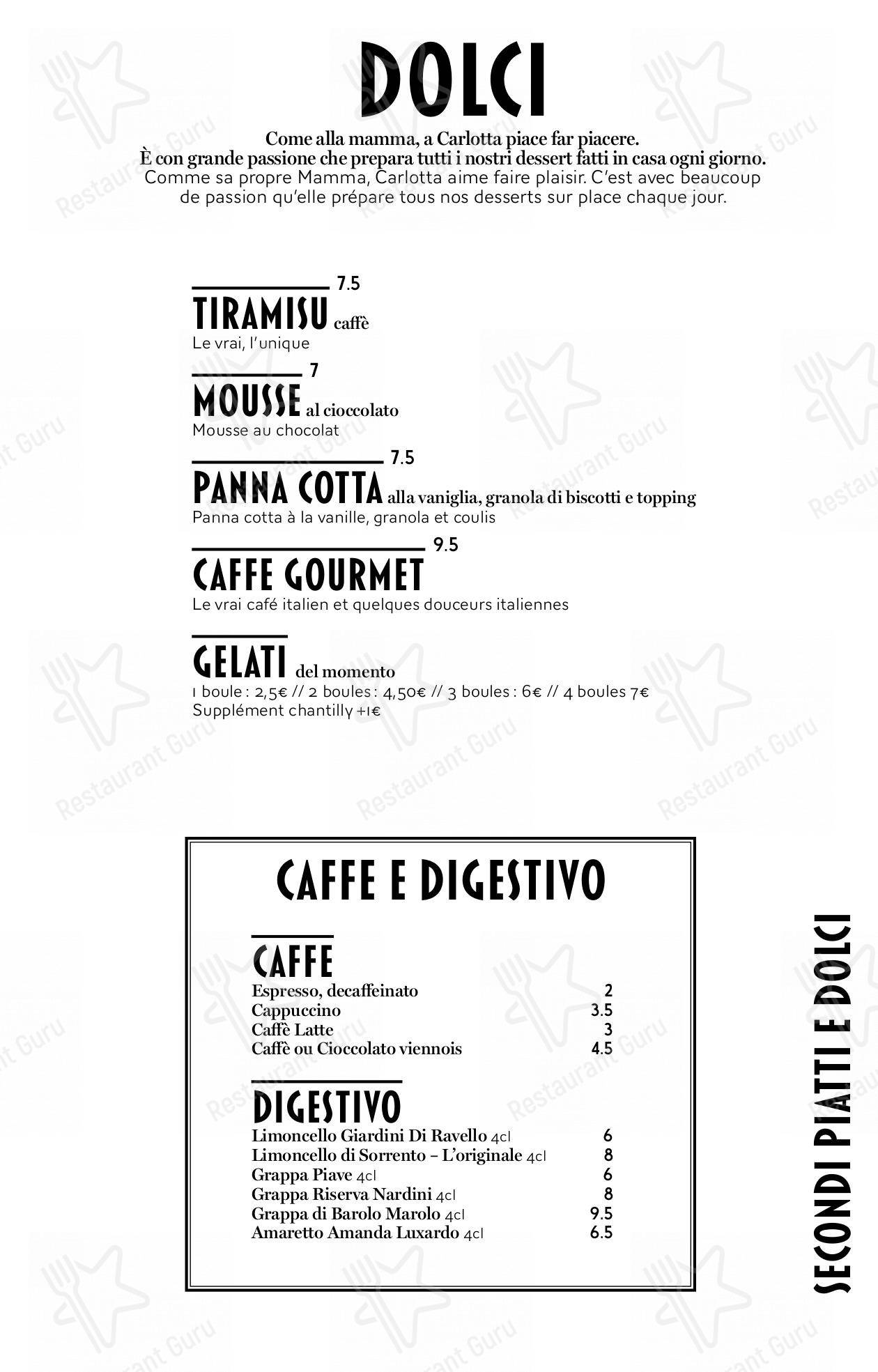 Крафт меню pour Carlotta - Le Clan des Mamma, Pizzas & Cocktails - La Rochelle dans La Rochelle