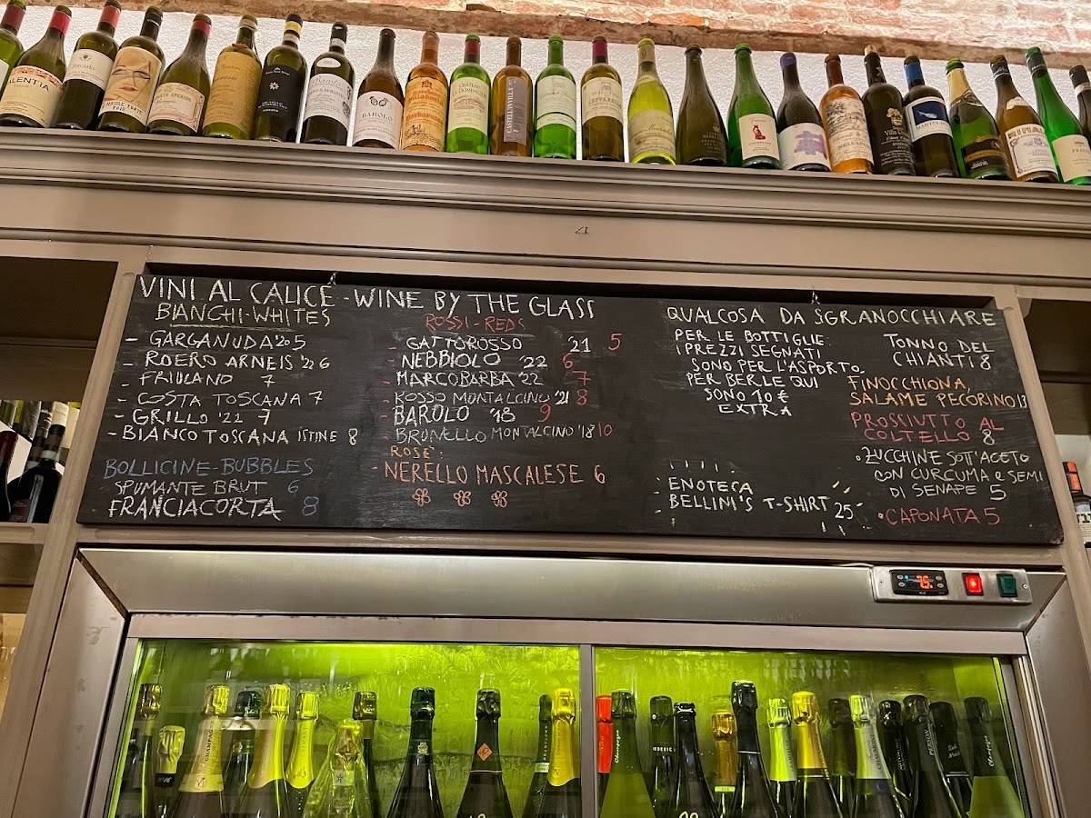 Menu di Enoteca Bellini 