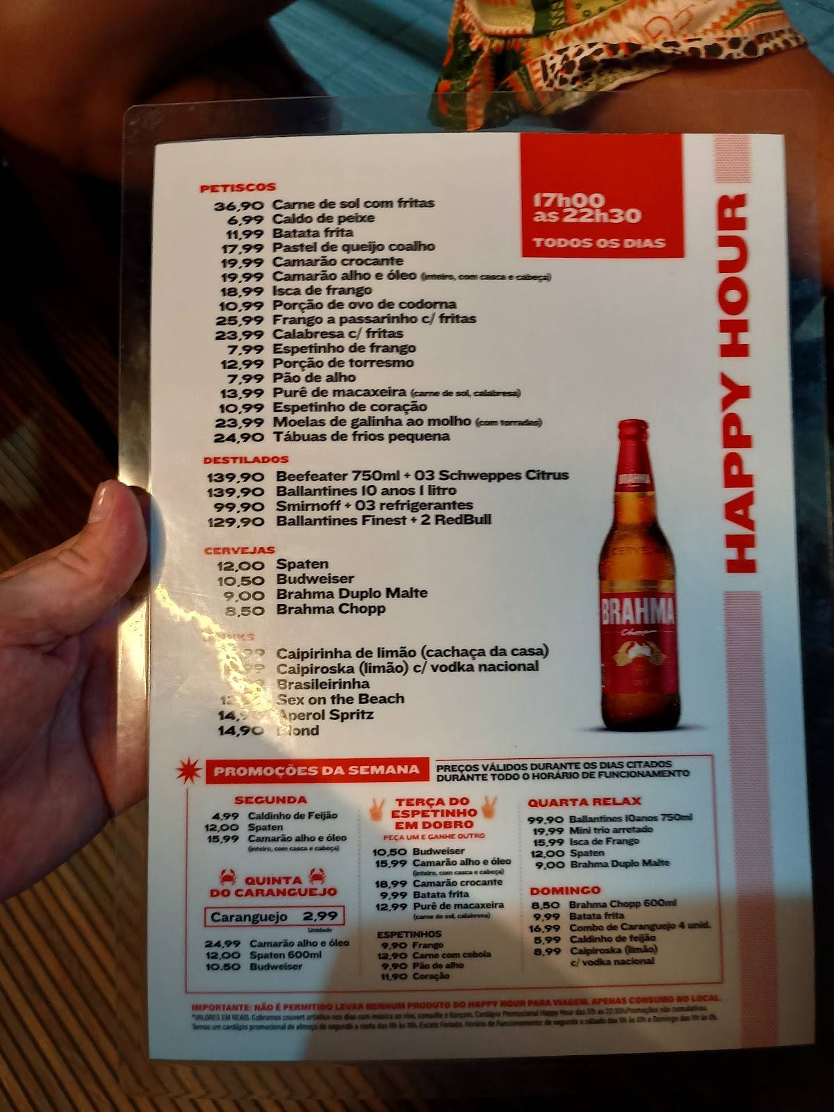 Frigideira Bar e Restaurante cardápio