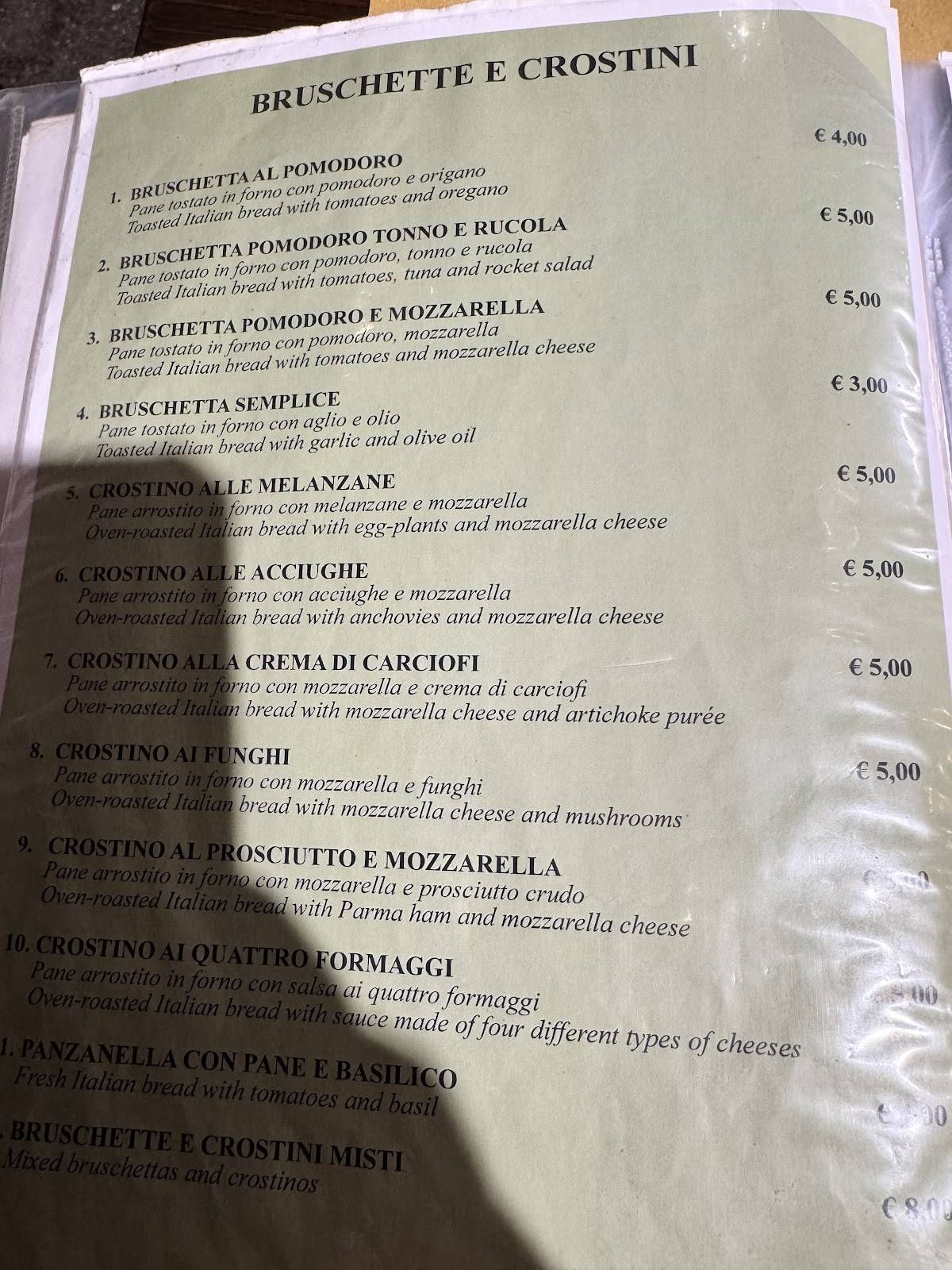 Menu de Miscellanea
