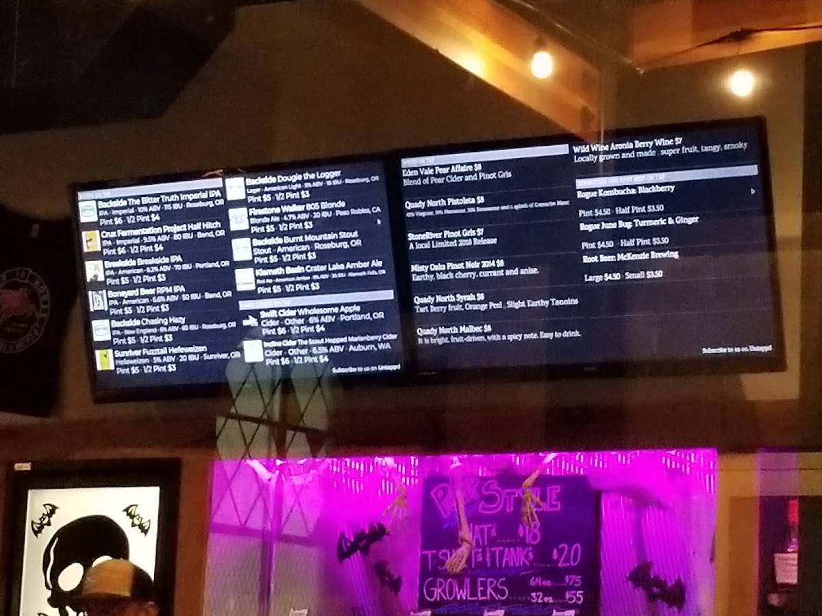 Menu at Pump House Burgers and Tacos pub & bar, Talent