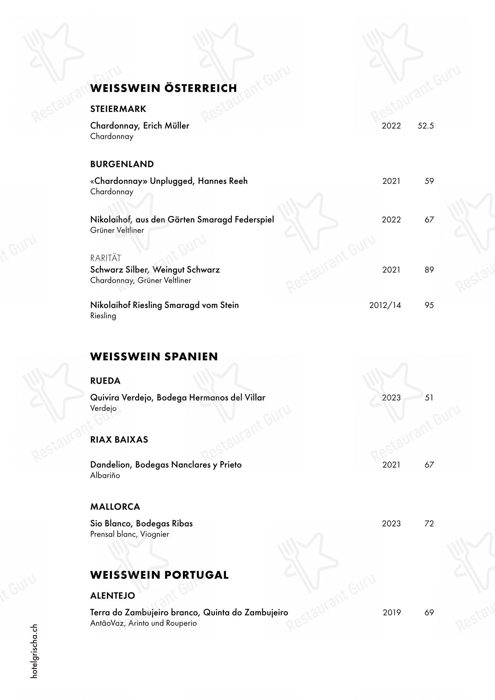 Menu bar per Pulsa Fonduestube pub & bar