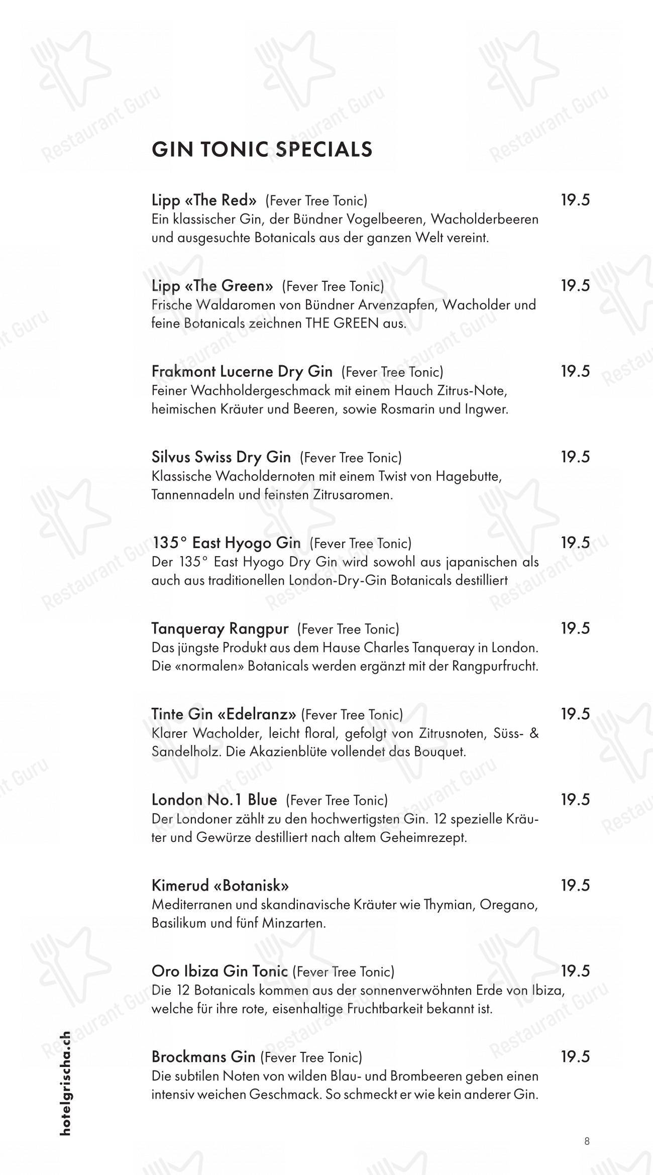 Menu per Pulsa Fonduestube pub & bar