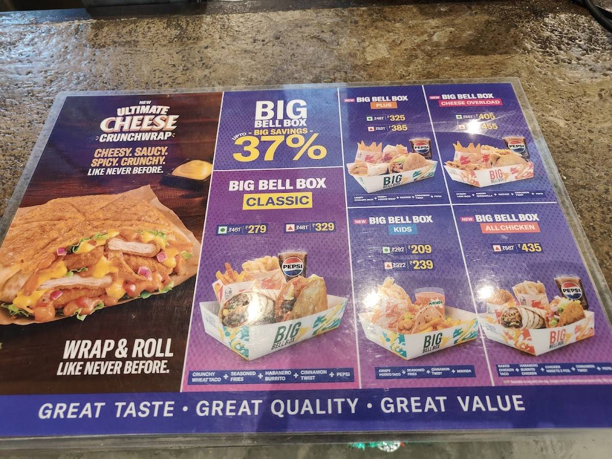 Taco Bell menu