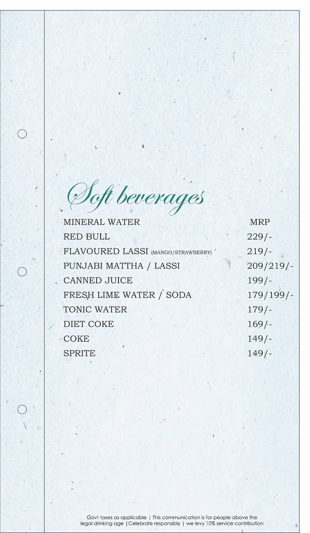 Punjabi By Nature menu