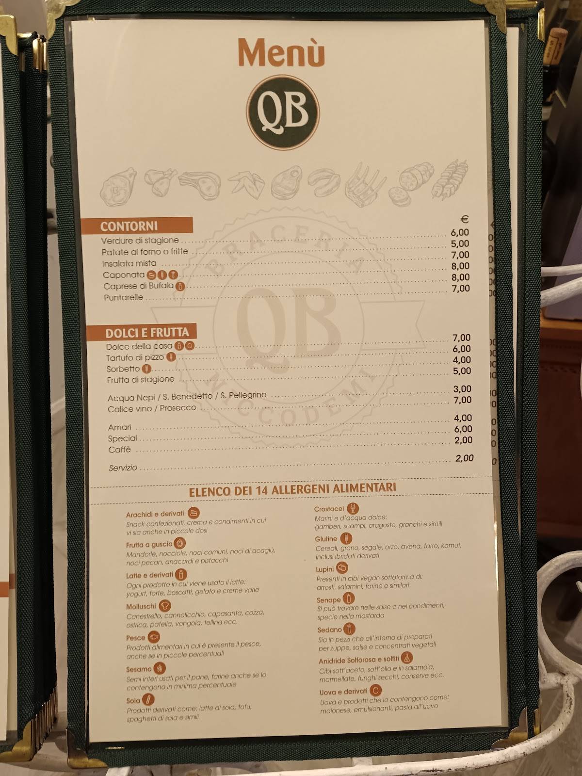 Menu di Ristorante QB Braceria 