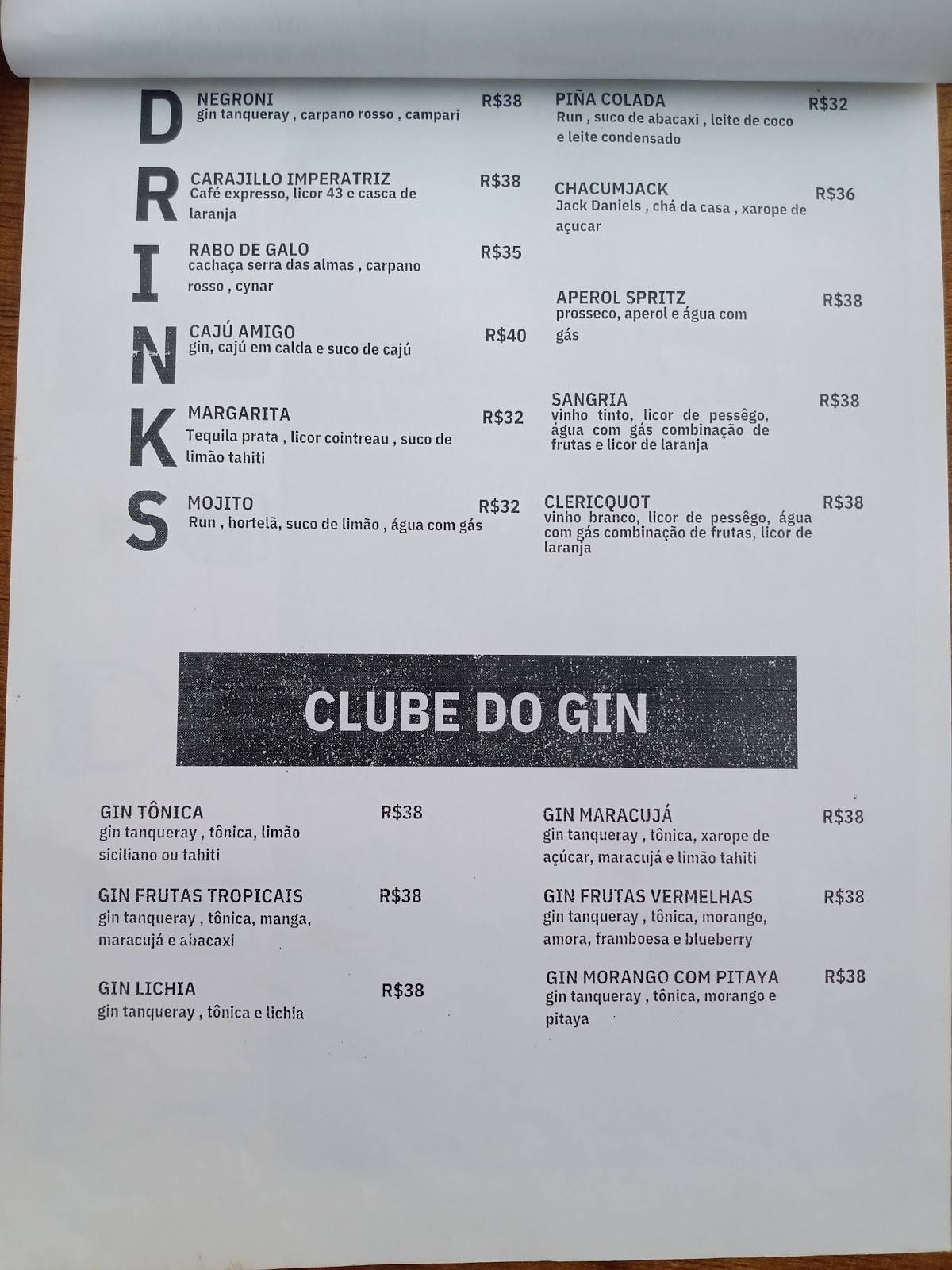 Quintal da Imperatriz cardápio