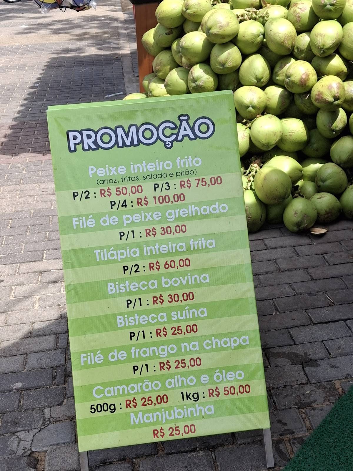 Quiosque Cabo Branco cardápio