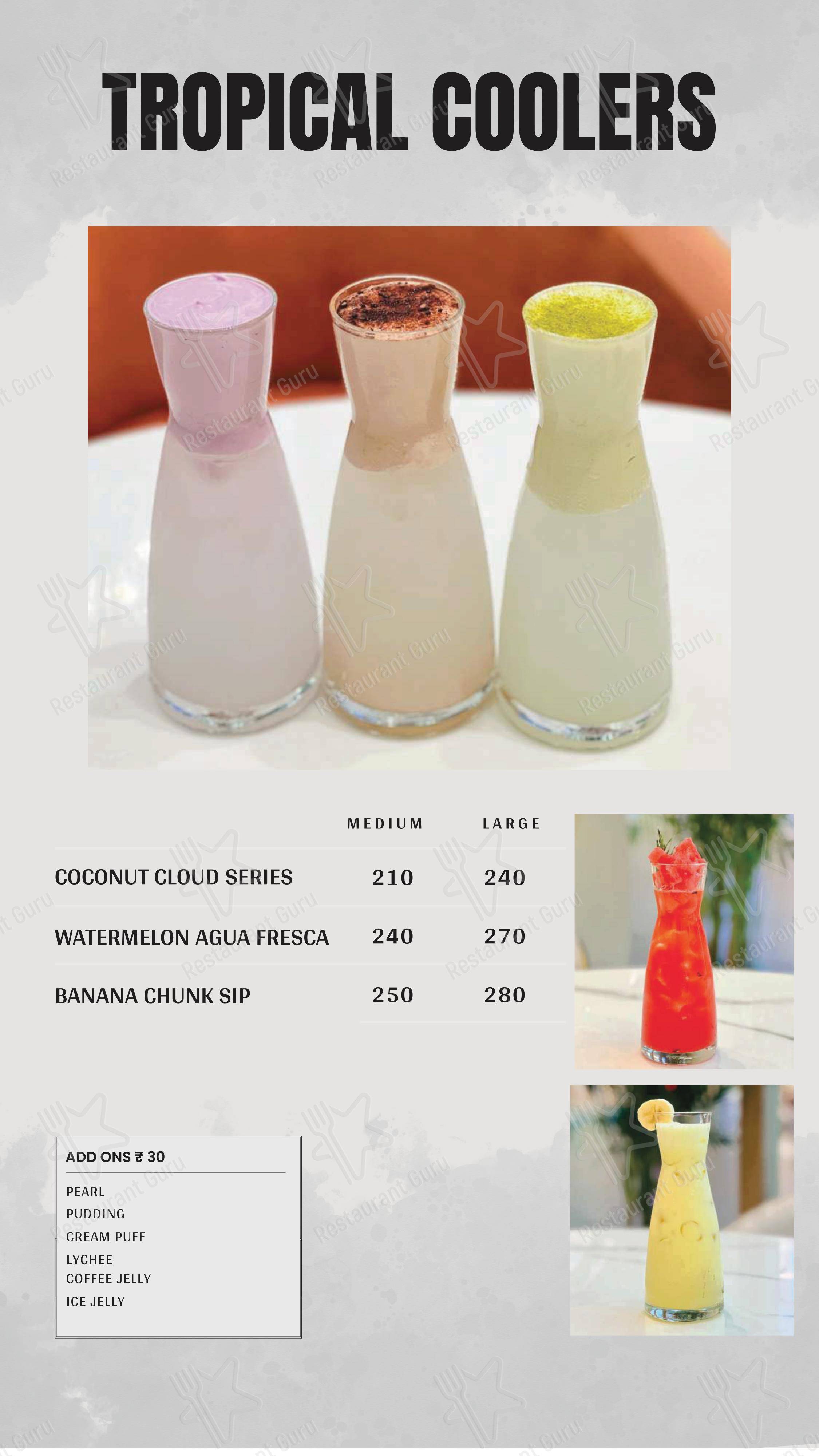 Ququ Cafe in Gurugram - Menu
