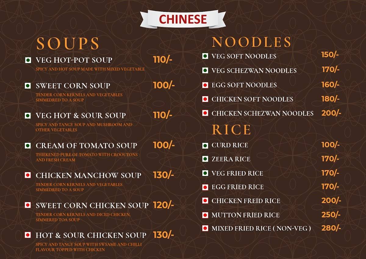 RB Restaurant Korutla menu