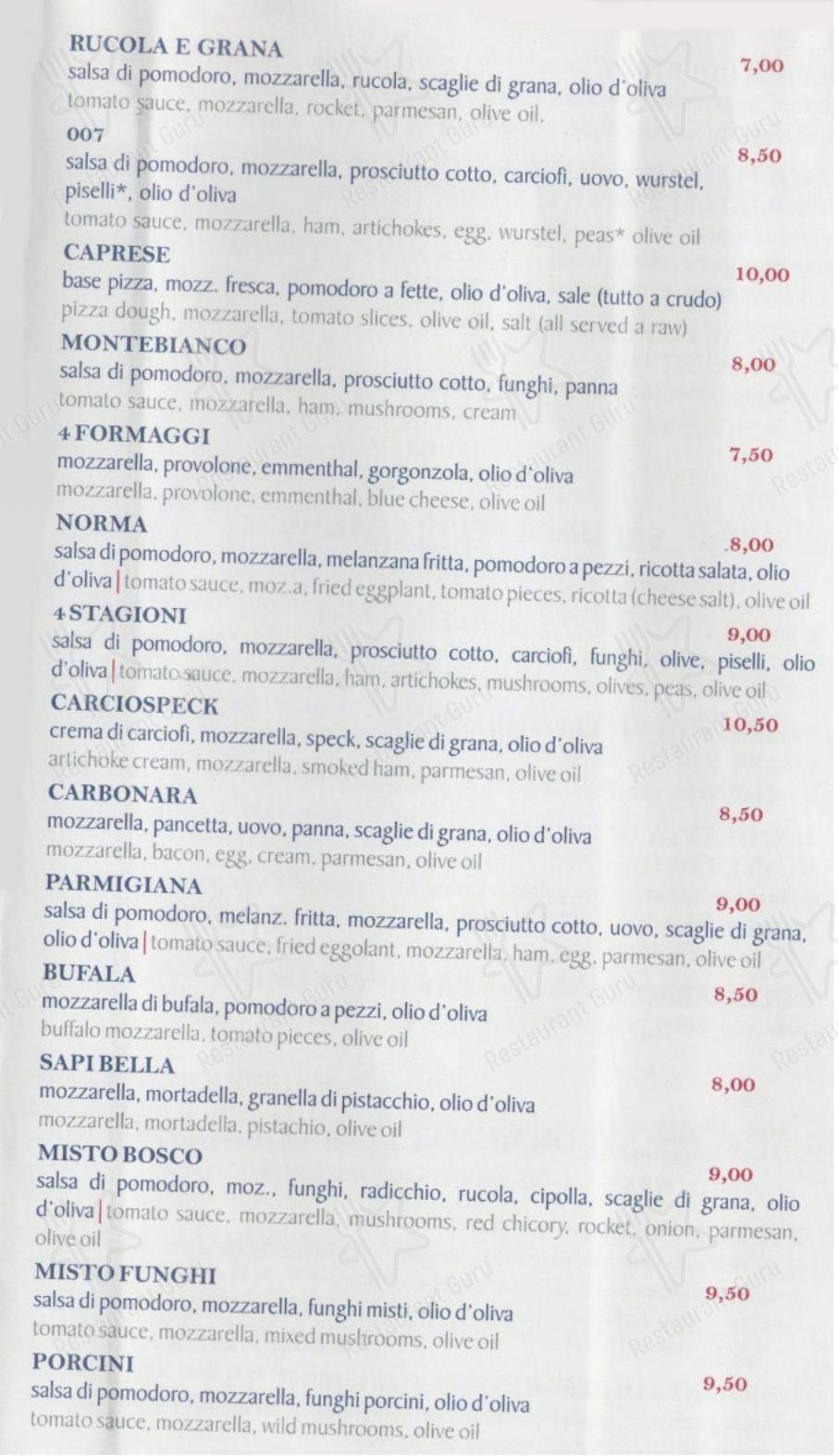 Ristorante Imperial in Marina di Ragusa - Menu bar