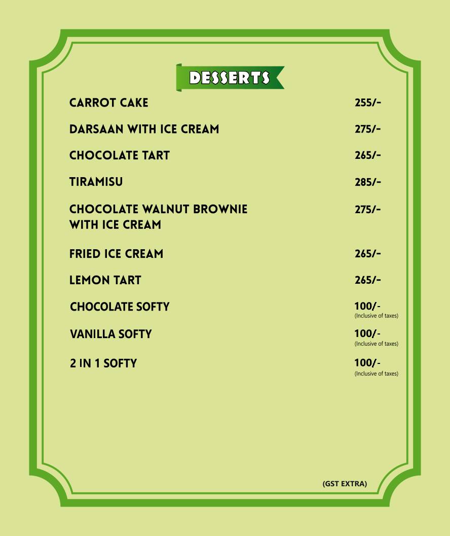 ROYALE ASIAN menu