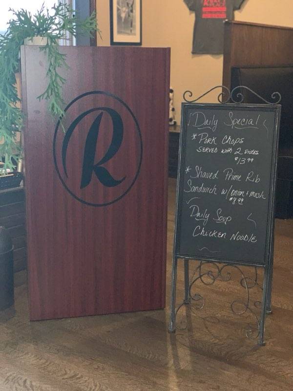 Menu at Rake's Place steakhouse, Zanesville