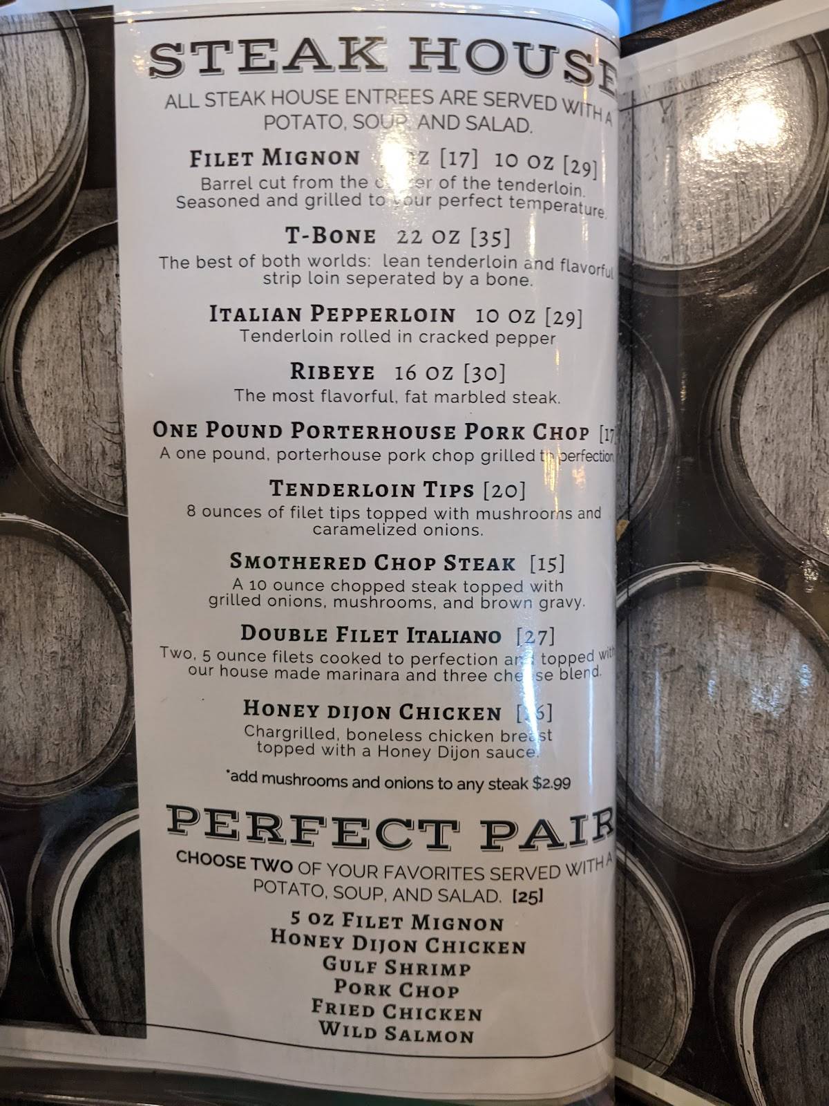 Menu at Ravanelli's Italian Steakhouse & Wine Bar, Collinsville, 26