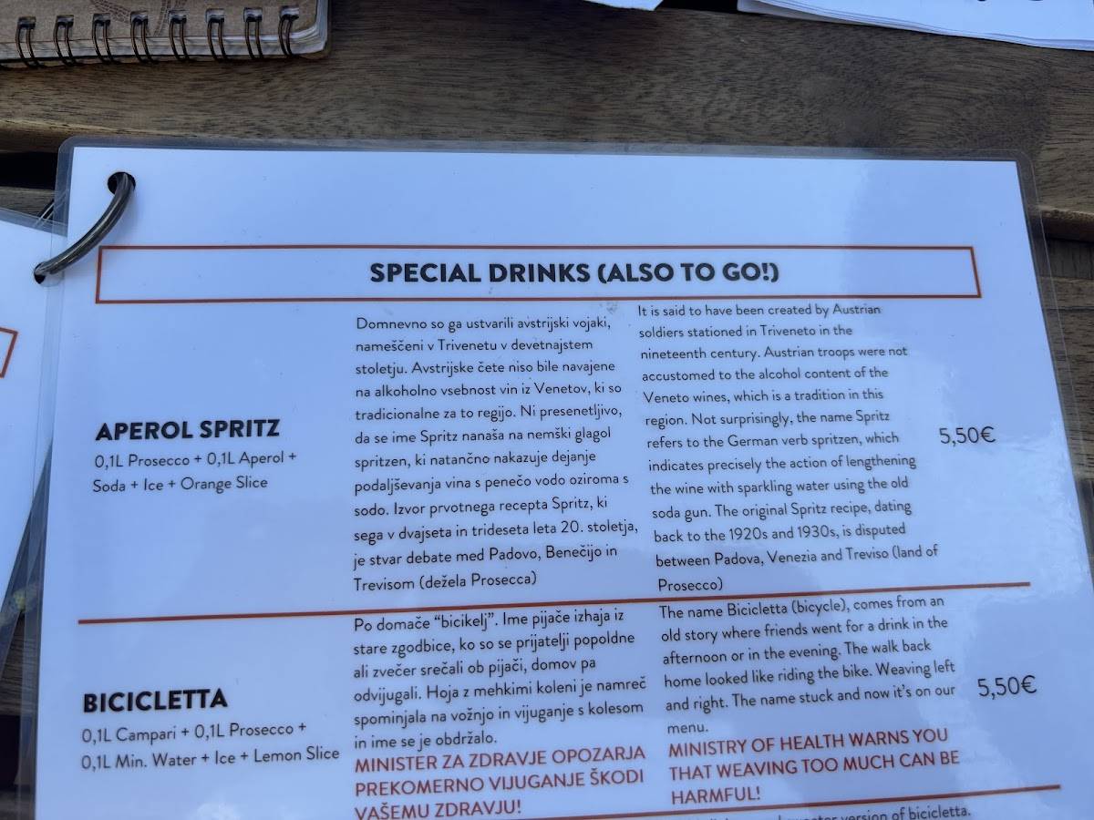 Menu di Raw Pasta - Pasta Fresca Bar 