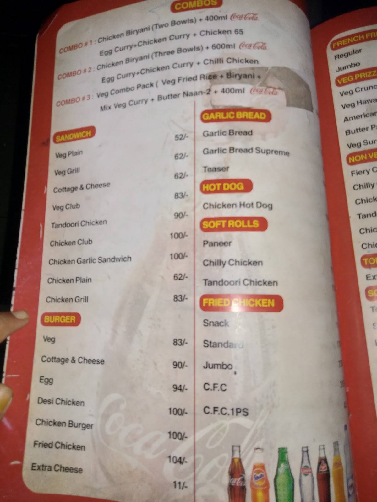 Menu at Red Cherry Bakers & Restaurant, Visakhapatnam, Gajuwaka