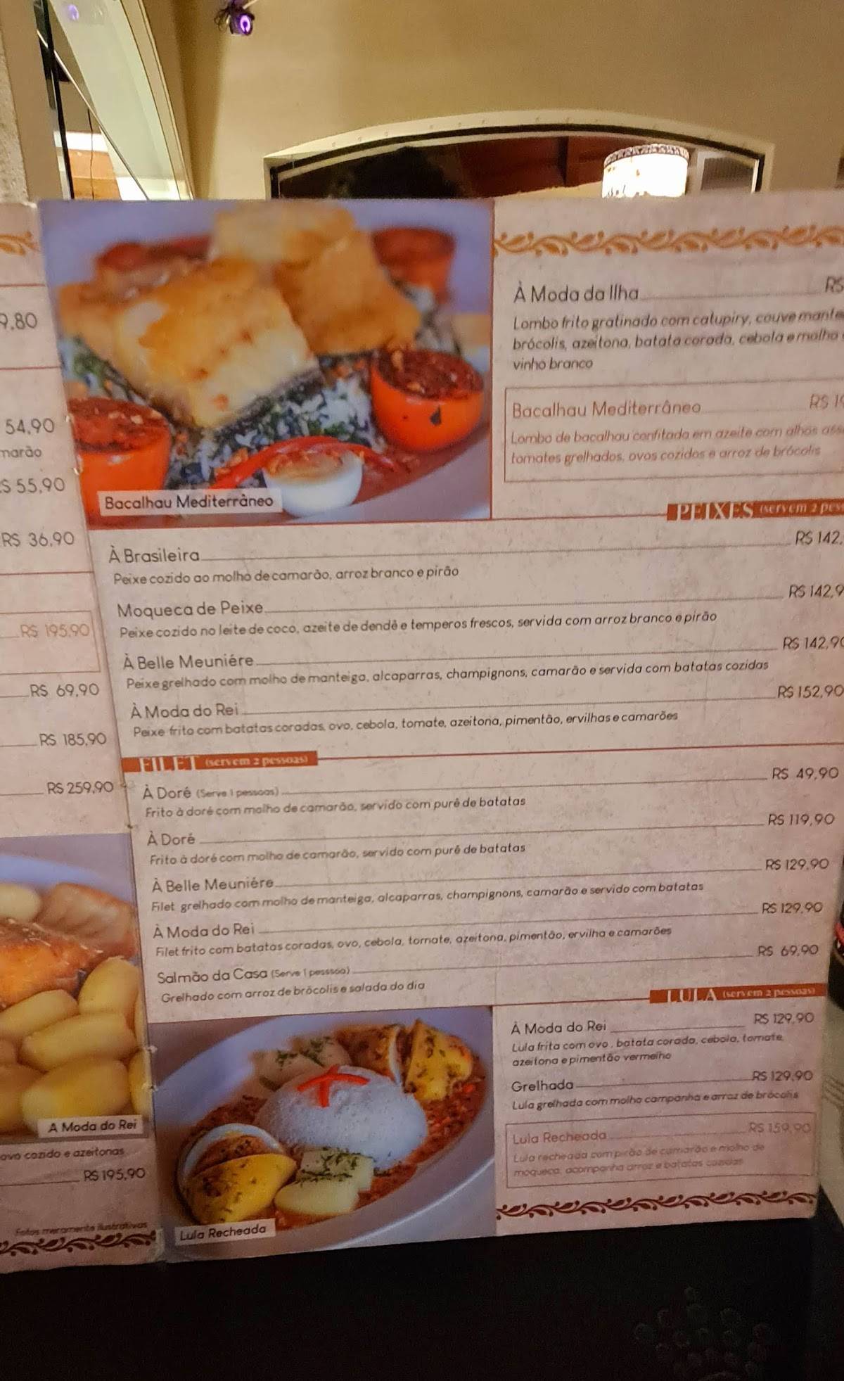 Rei do Bacalhau - Ilha do Governador cardápio