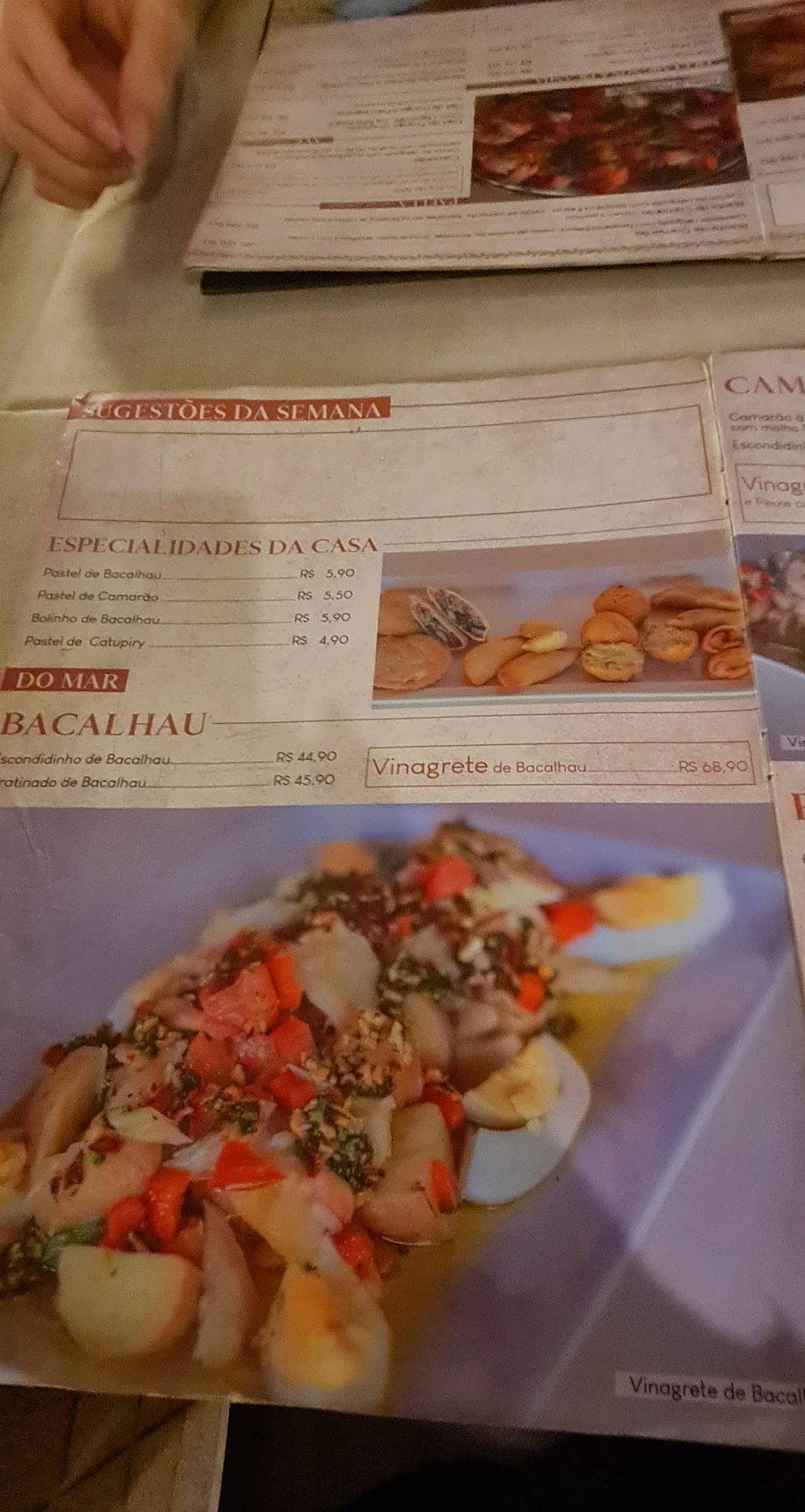 Rei do Bacalhau - Ilha do Governador cardápio