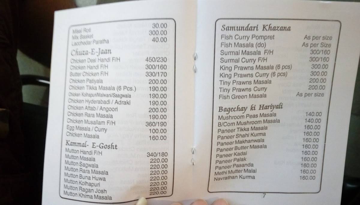 Relish Restaurant & Bar menu