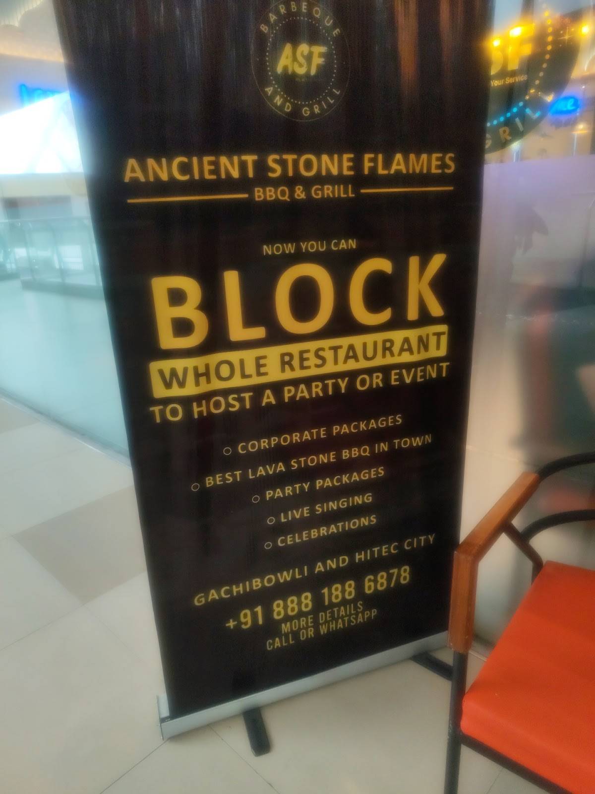 ASF - Ancient Stone Flames BBQ & Grill Hitec City, Hyderabad menu