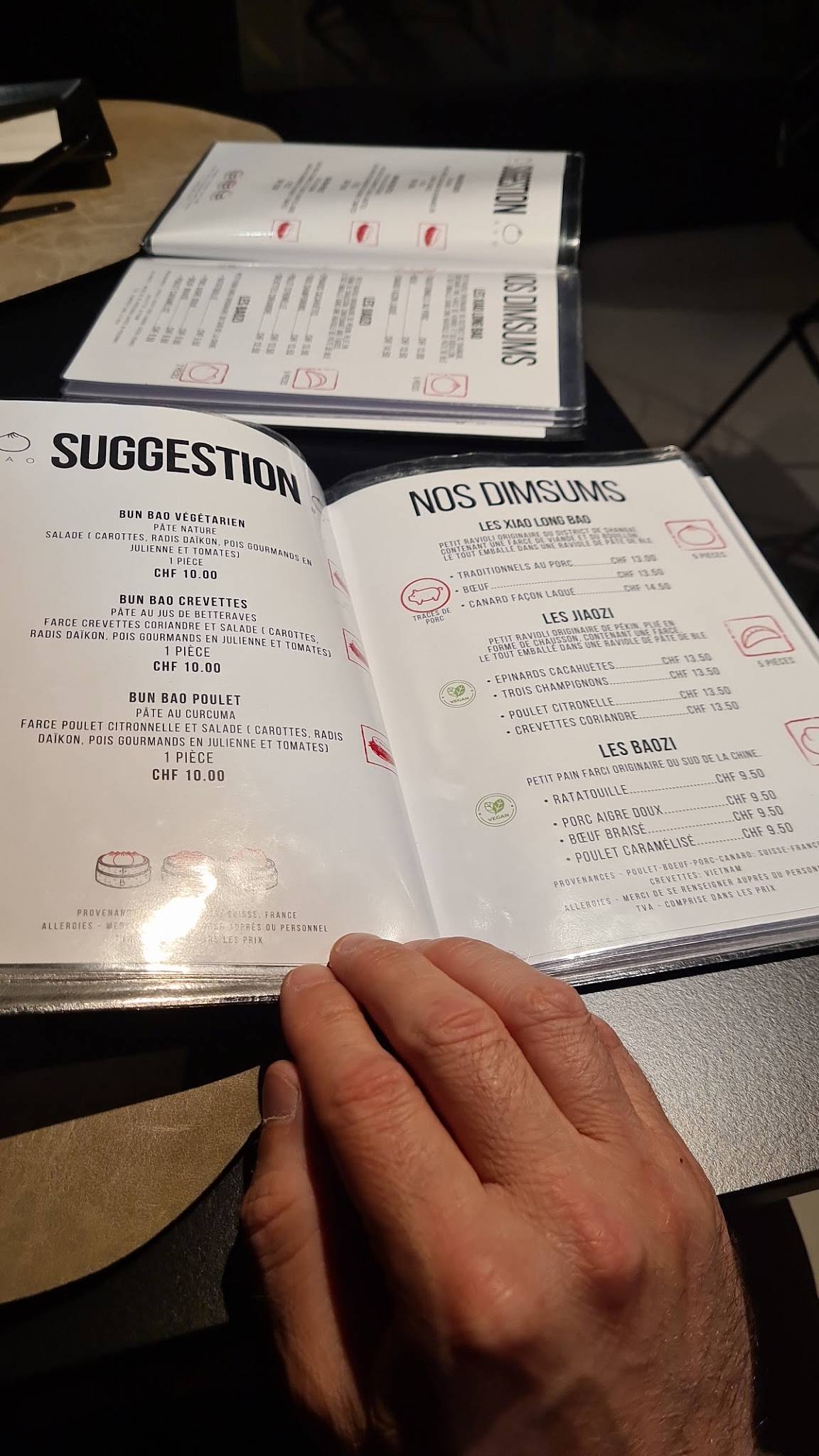 Menu di BAO Steam Kitchen 