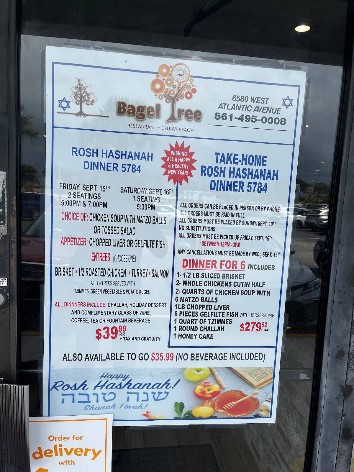 Menu at Bagel Tree Restaurant, Delray Beach