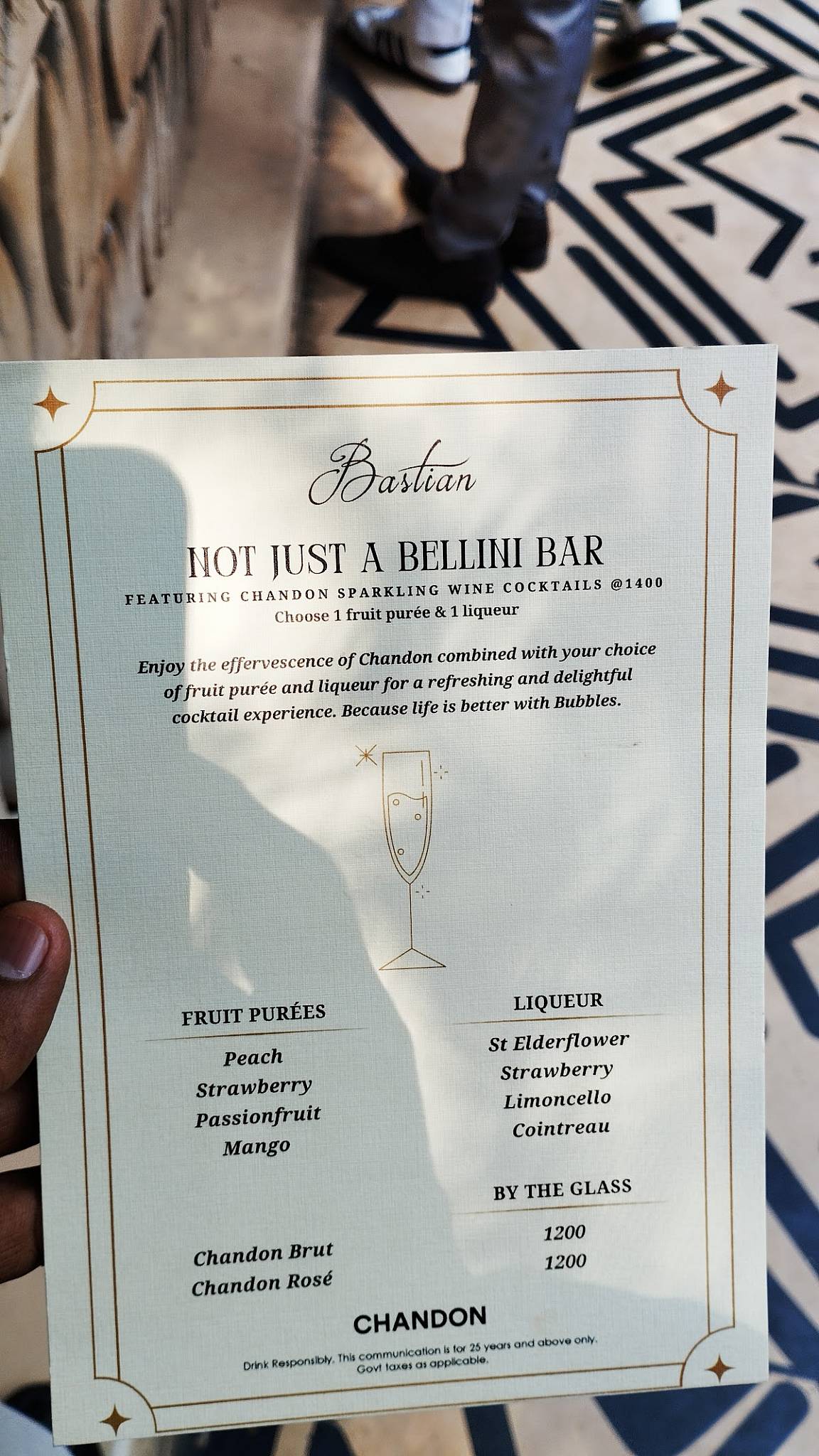 Bastian Garden City menu