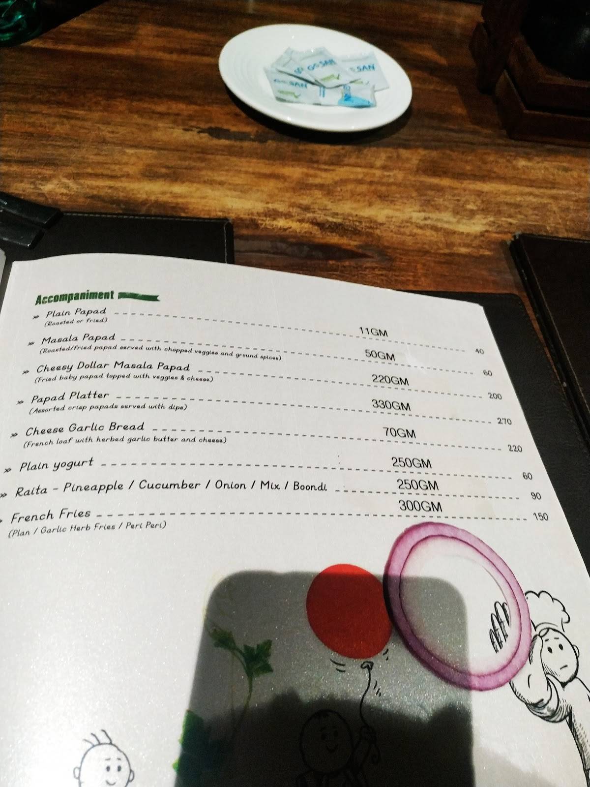 Brick Kitchen Restaurant menu