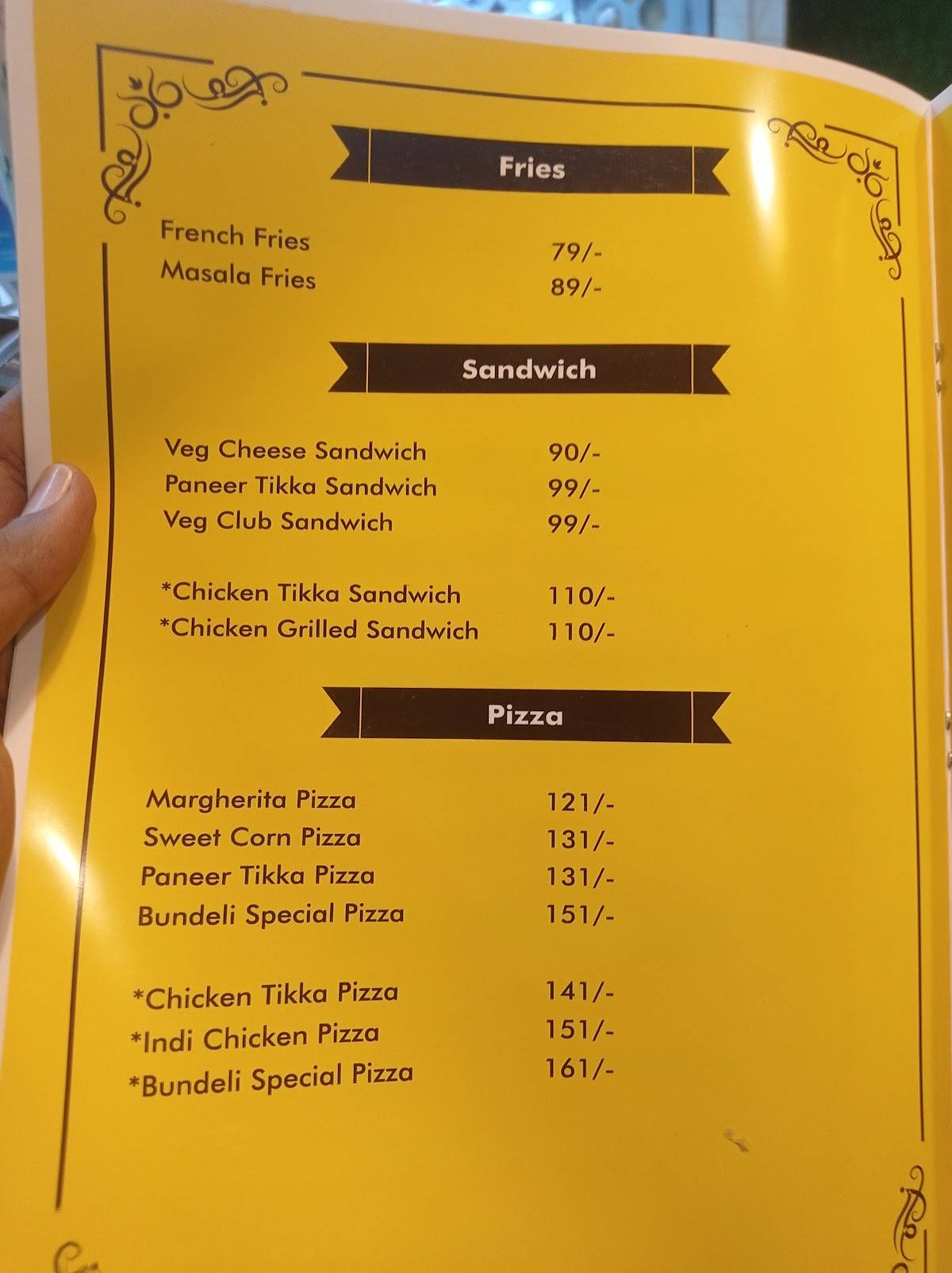 Bundeli Café & Restaurant menu