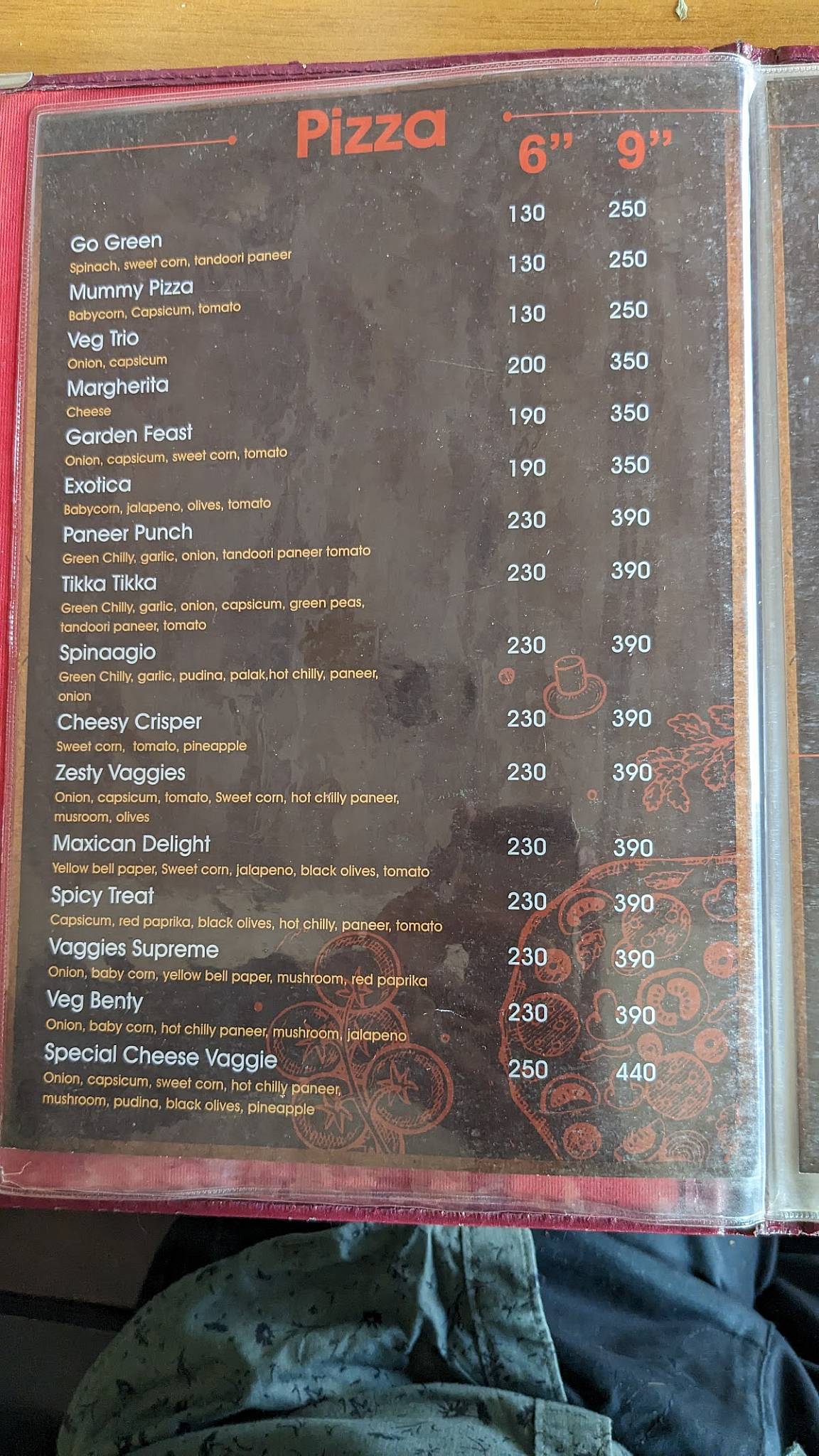 Cafe' 24 Veg Restaurant menu