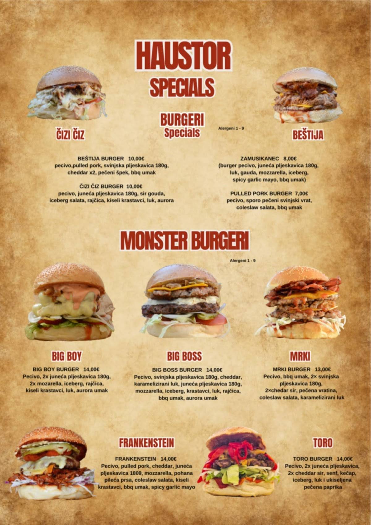 Menu di Cafe Haustor 