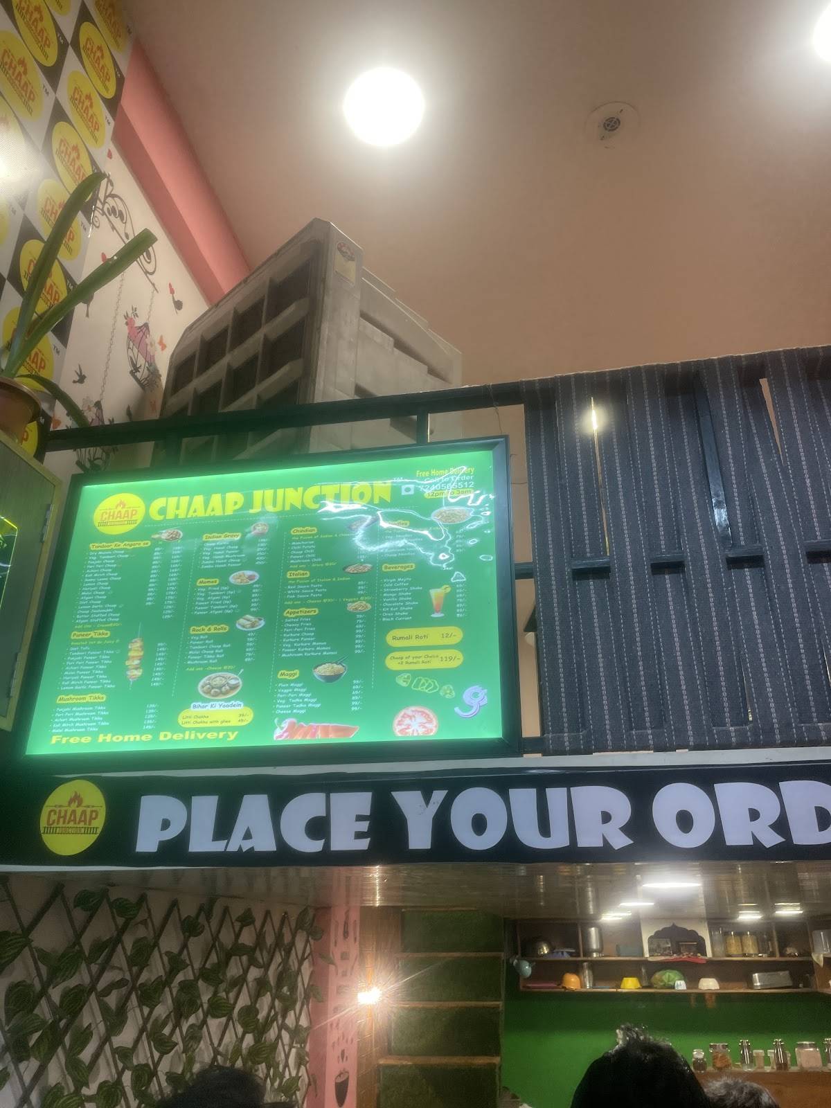 Chaap Junction (Best chaap in kota) menu