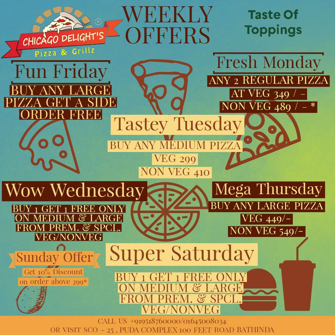 Chicago Delights Pizza & Grillz menu