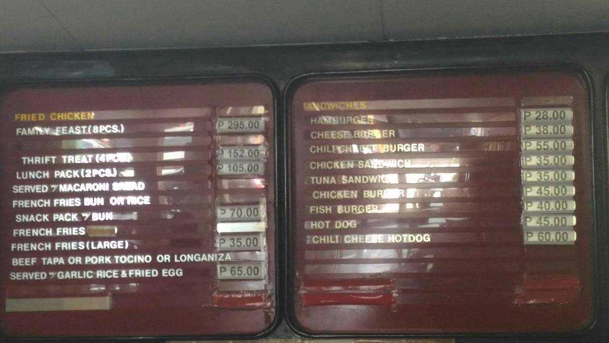 Menu at Chickies & Patties Food Inc restaurant, Davao City, 134 Ramon ...
