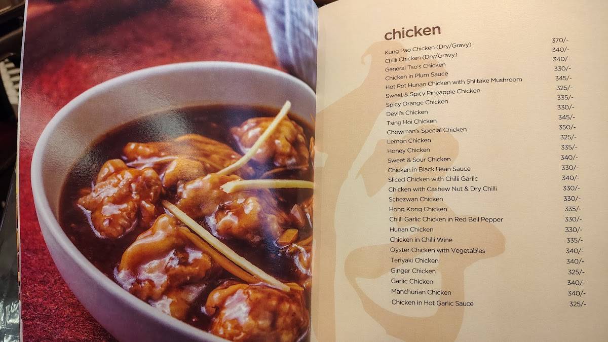 Chowman (Koramangala) menu