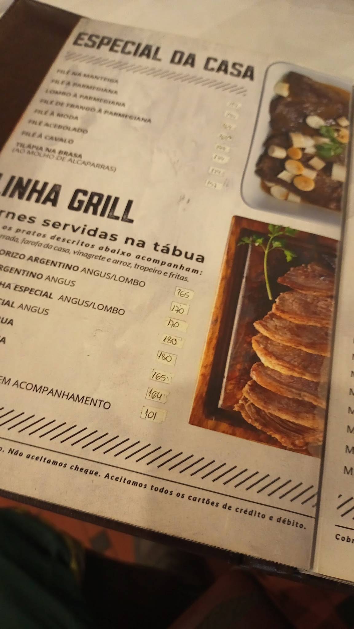 Churrascaria Roda Branca cardápio