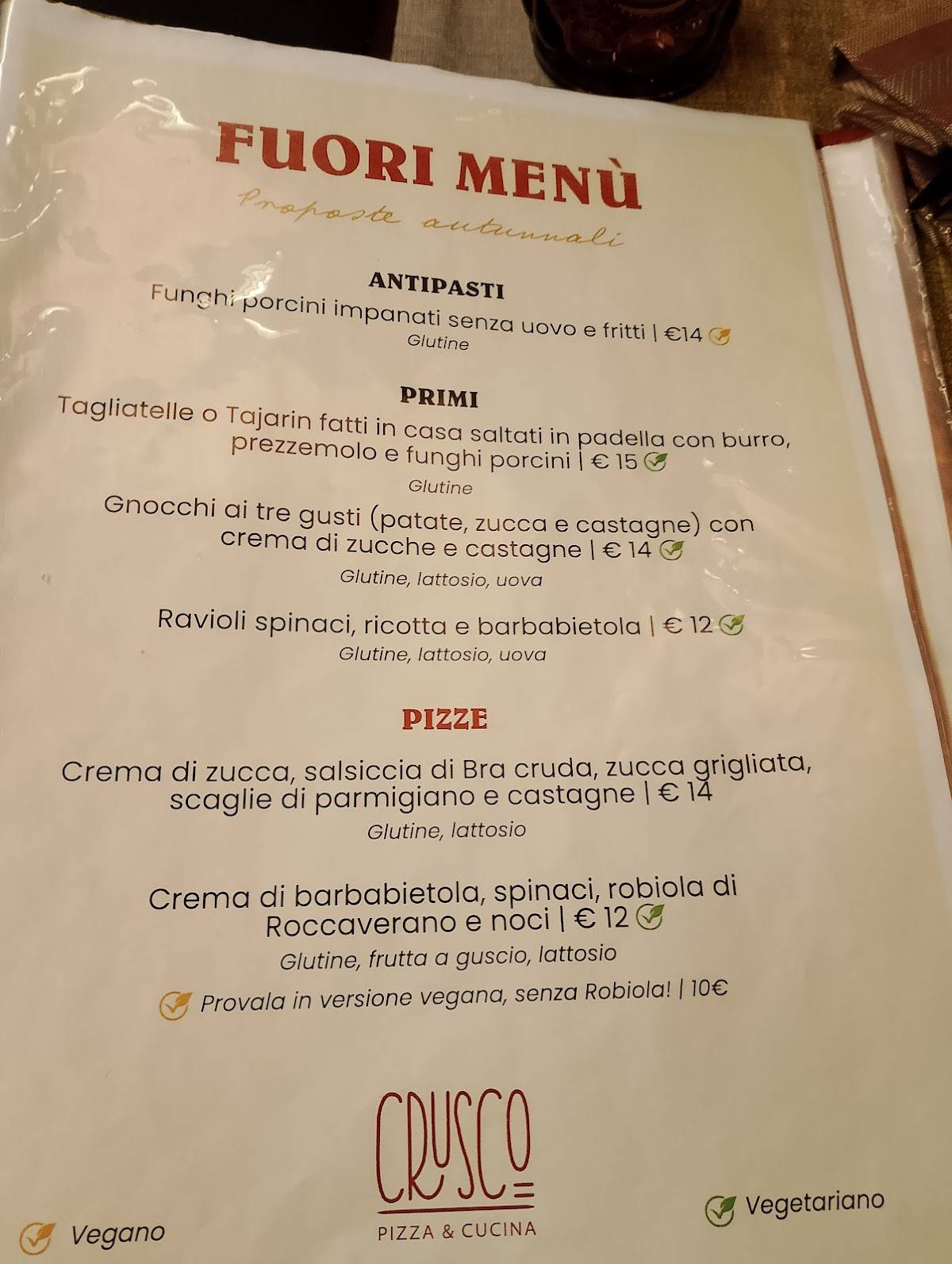 Menu di Crusco 