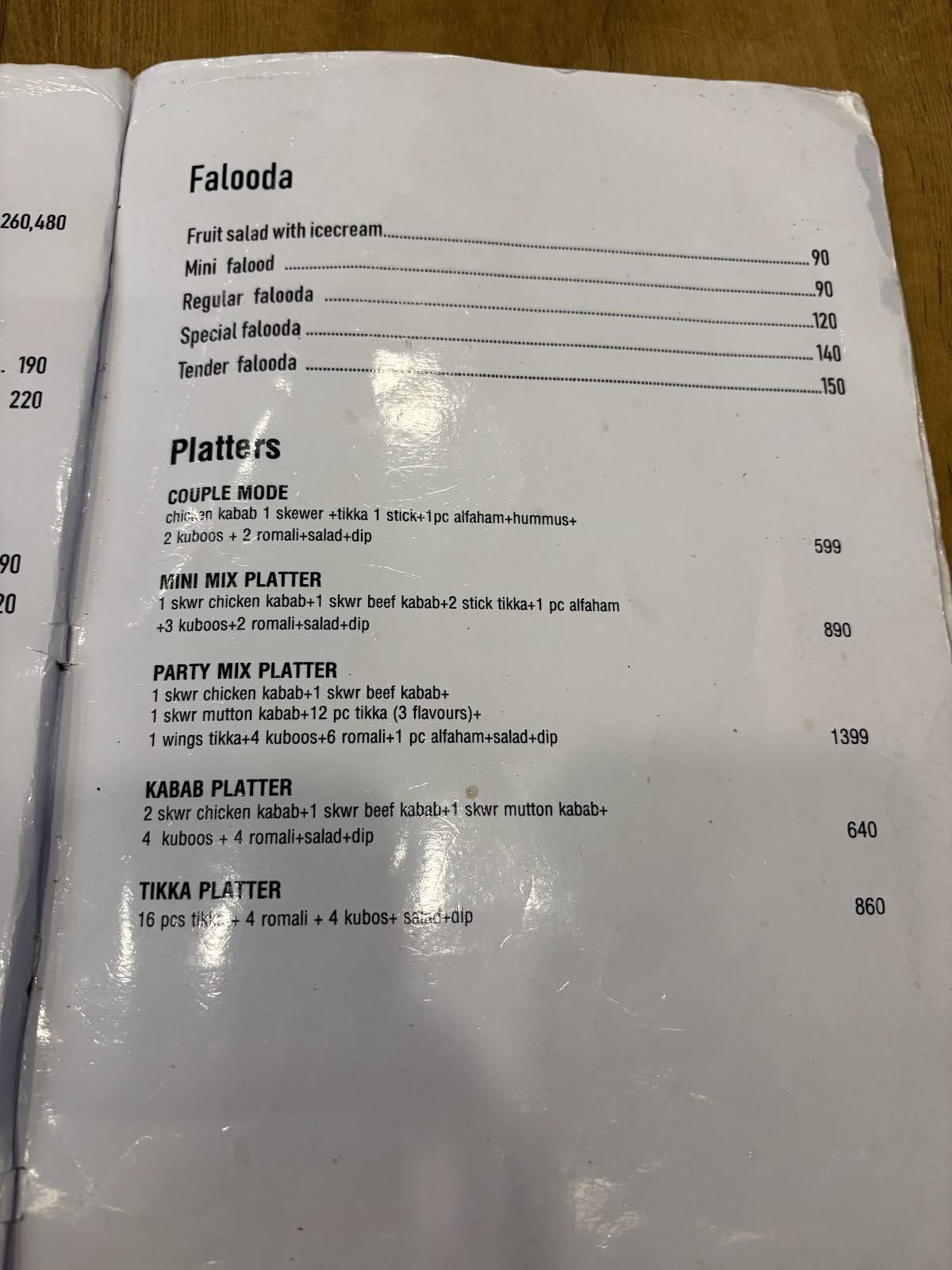 DILLI KABAB menu