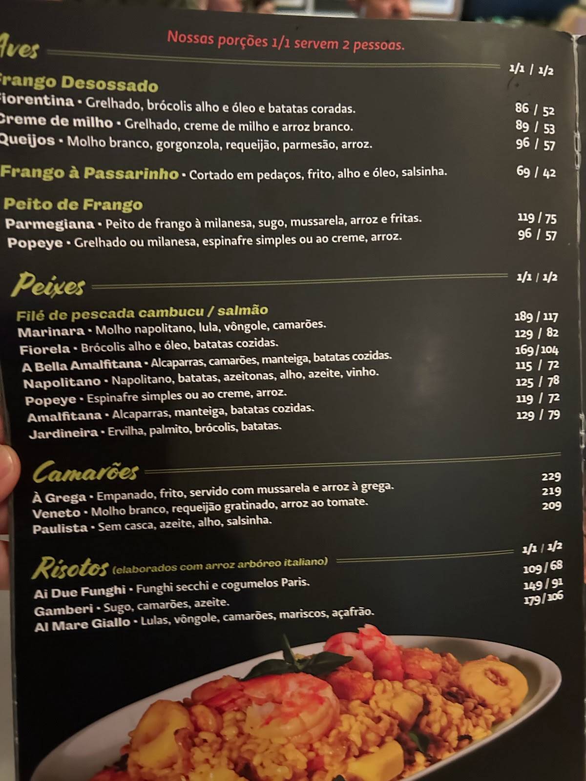 Don Pepe Di Napoli cardápio