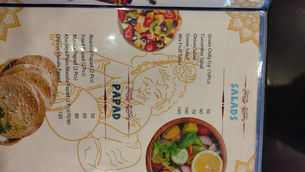 Dwarka Pure Veg Restaurant Goa menu