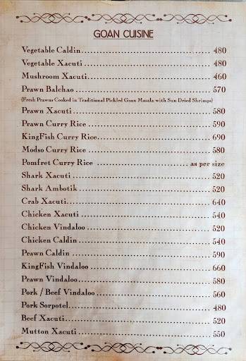 Fat Fish menu