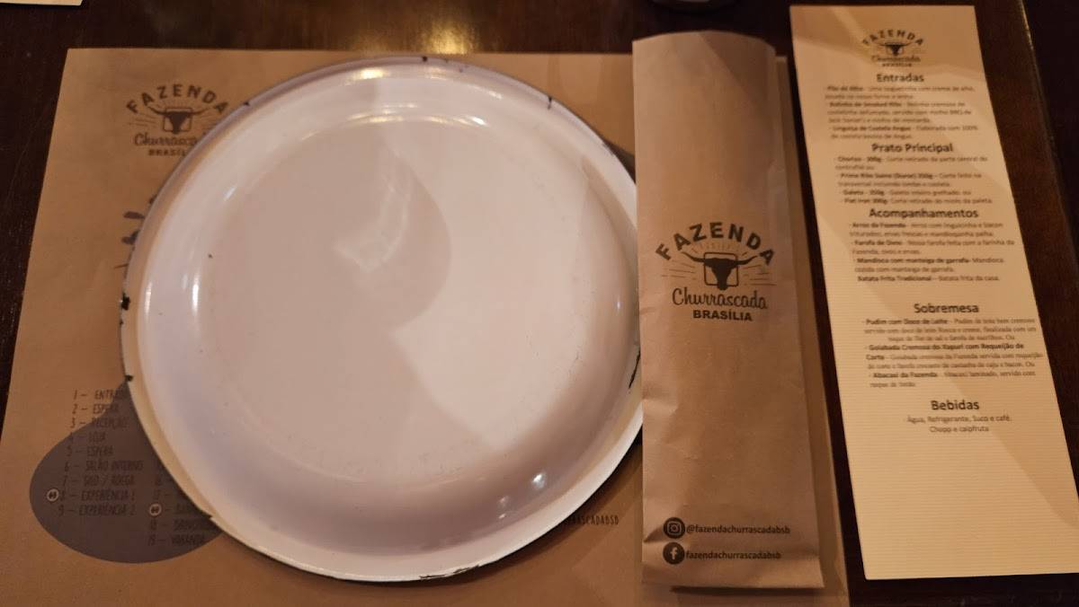 Fazenda Churrascada Brasília cardápio