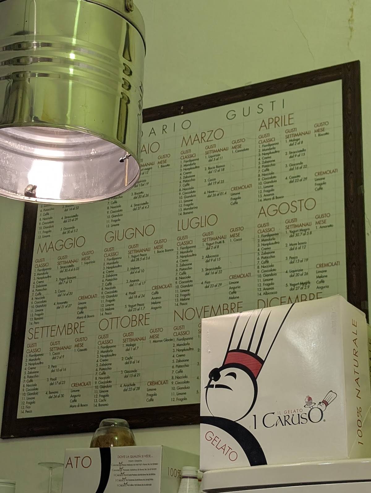 Menu di I Caruso Roma 