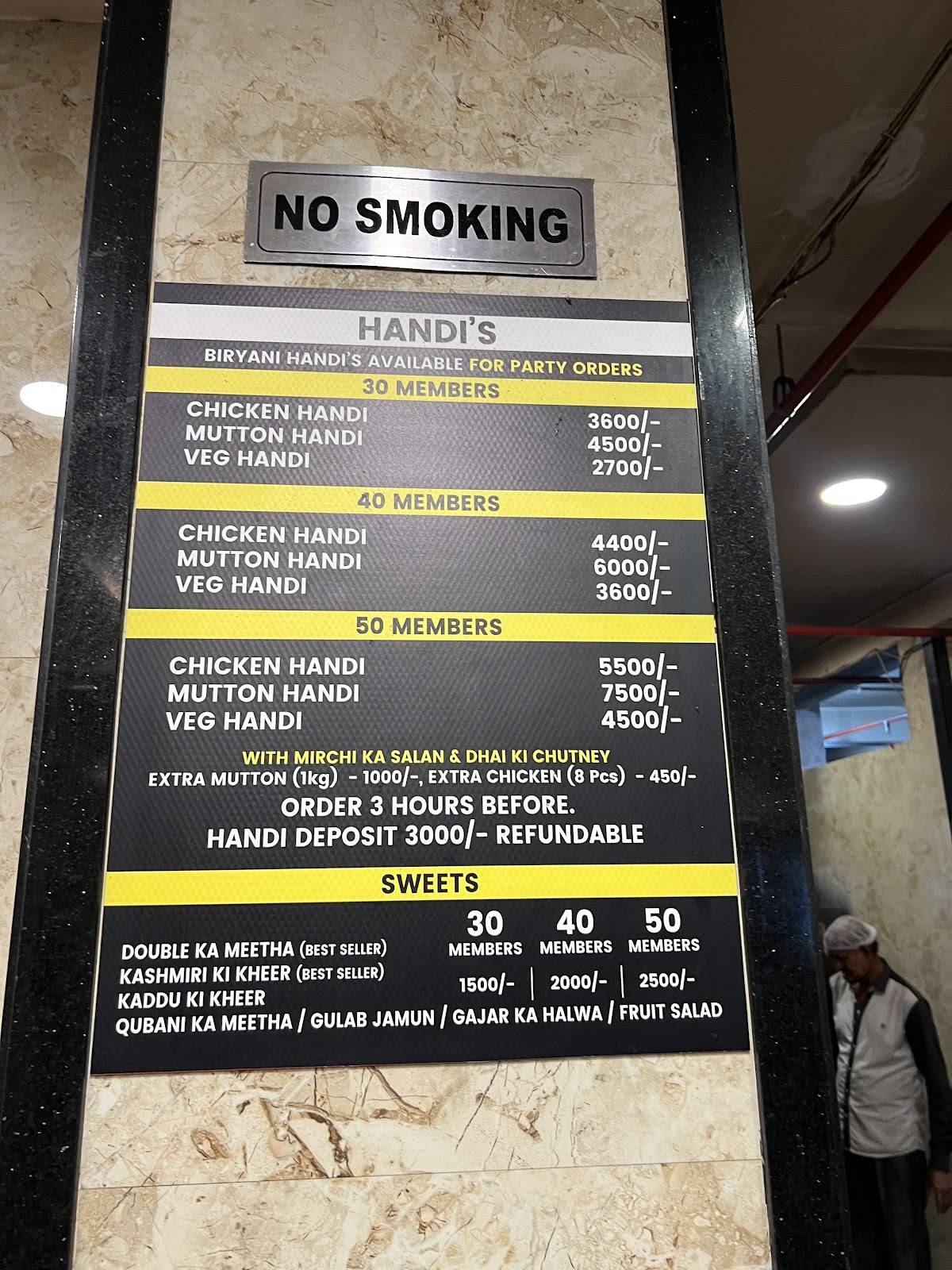 HILLSTAR RESTAURANT menu